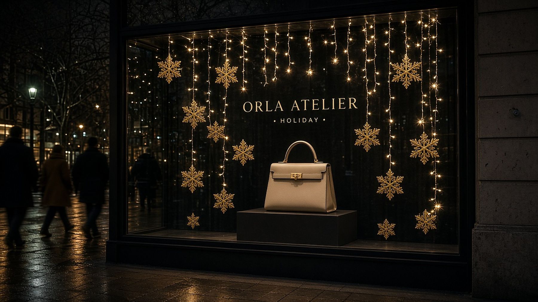 Holiday window display