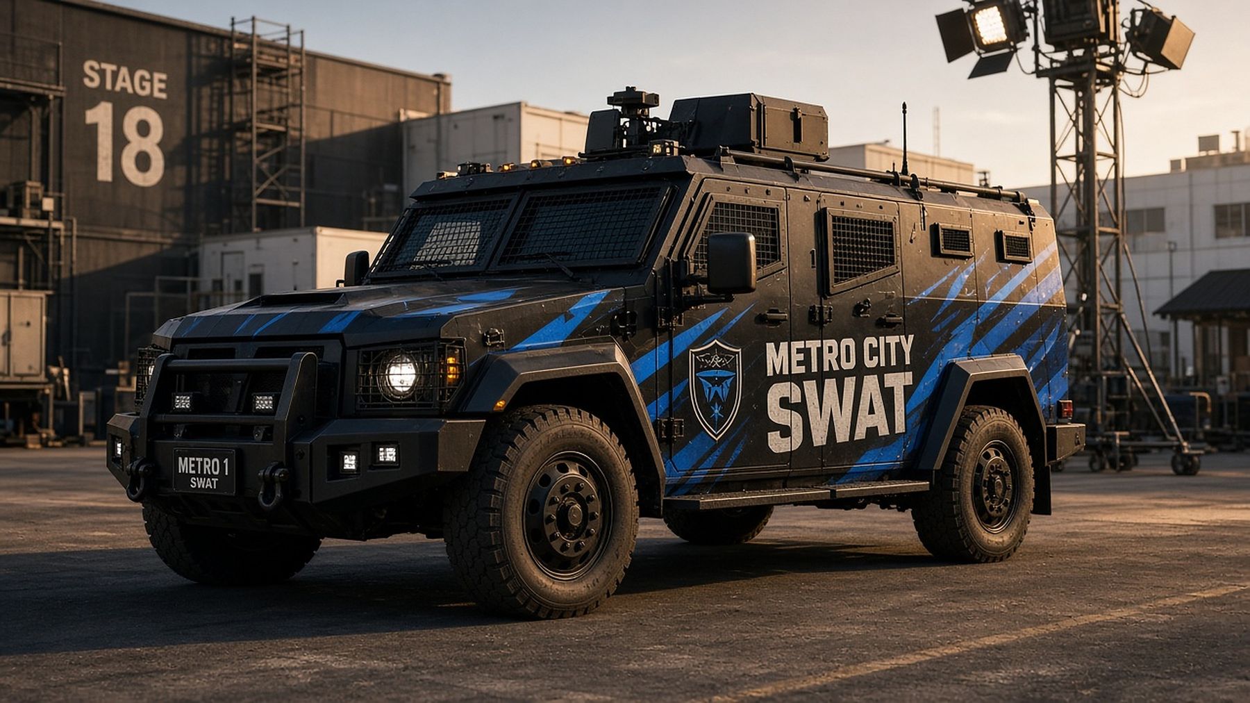 Picture vehicle wrap for film