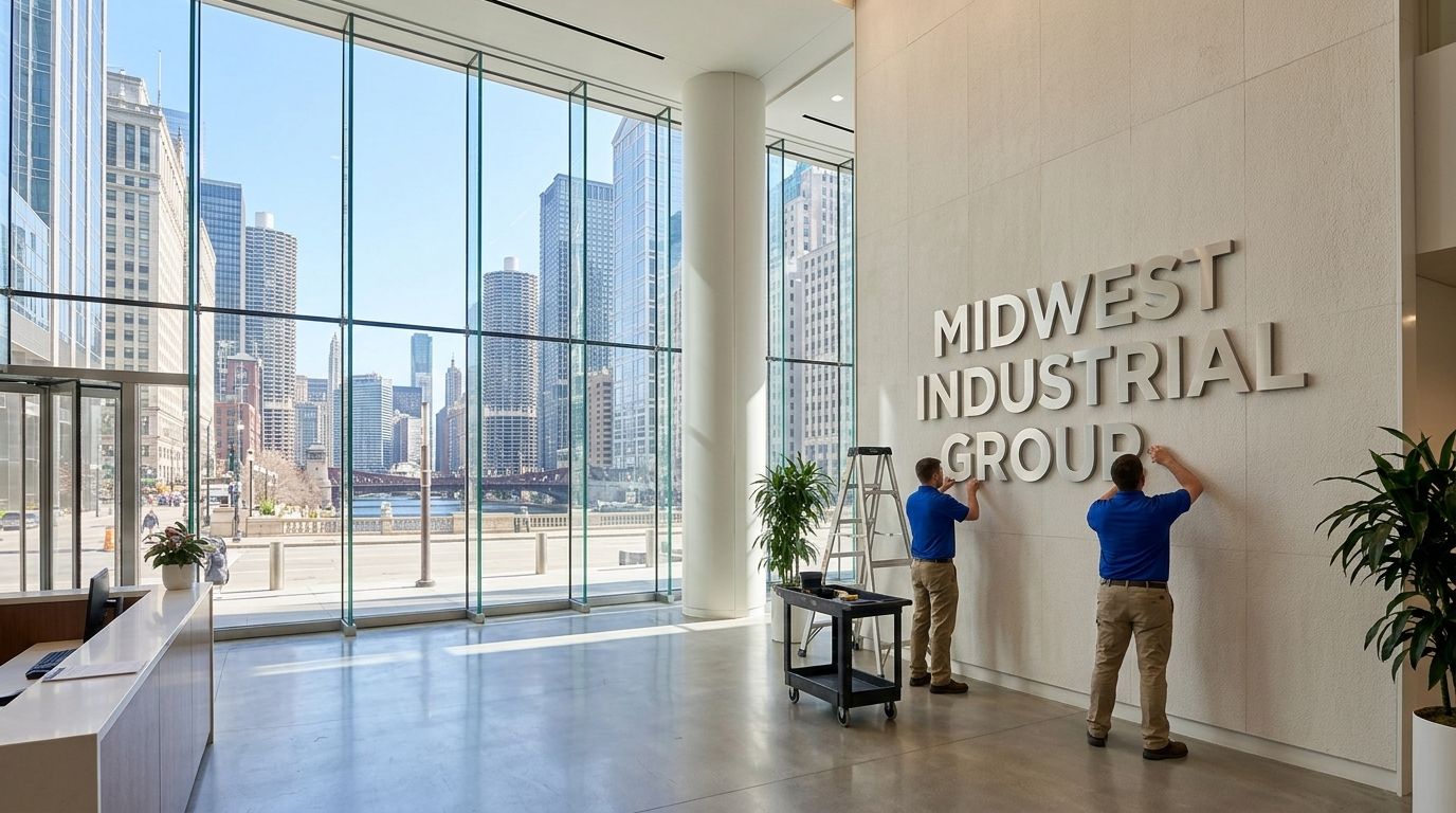 Graphic installation in Chicago, Illinois: storefront and window graphics by NGI